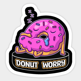 Donut Worry, Sweet Dreams: Sleepy Donut Sticker